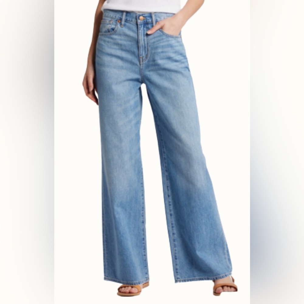 Madewell Super Wide-Leg Jean (Lelani wash) size 27